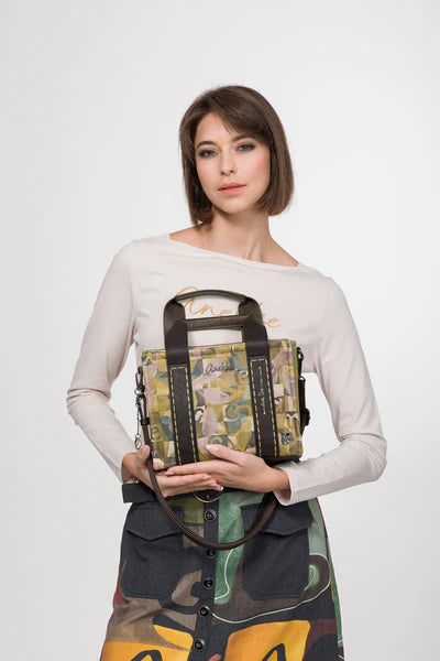 Bolso de Mano Vegano Anekke Bloom con Bandolera