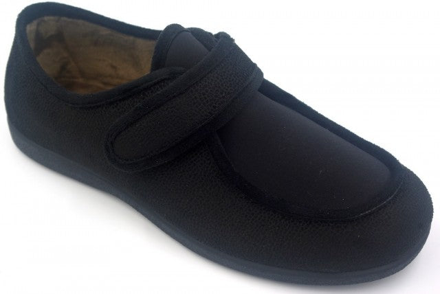 Zapatillas cerradas con velcro negro